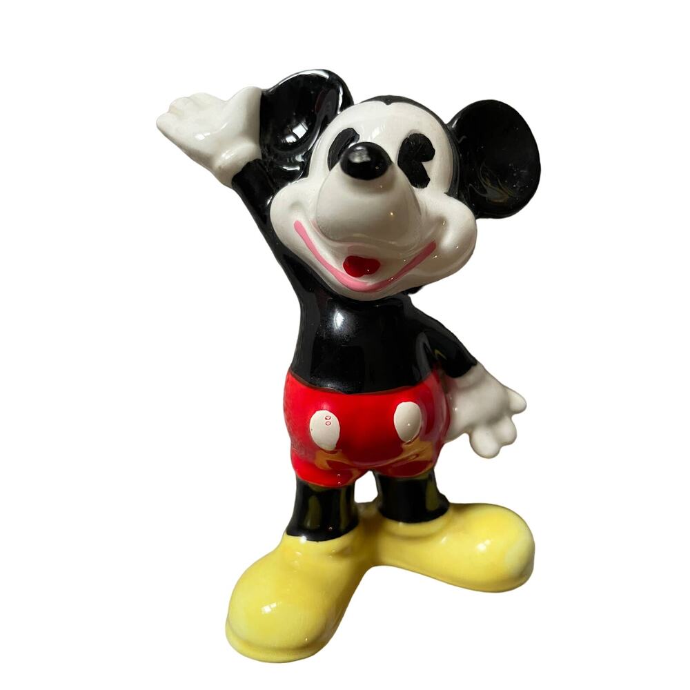Vintage Mickey Mouse Disney Porcelain Figurine Made in Japan